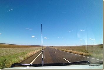 On the road to Charleville