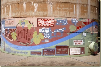 Red Cliffs Water Tower Mural