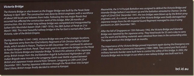 Victoria Bridge Sign