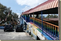 Pedestrian Bridge Rainbow Village Kampung Tengah