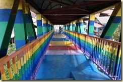 Pedestrian Bridge Rainbow Village Kampung Tengah