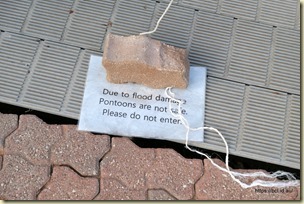 Damage at Fort Courage Caravan Park
