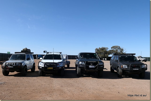 The Convoy ready to leave at Pimba