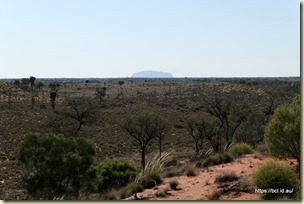 Kata Tjuta looking back at Uluru