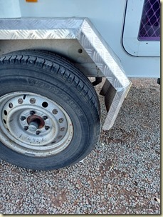Mudguard Damage after hitting Kangaroo