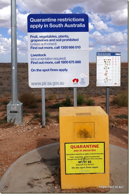 SA Border Quarantine Bin