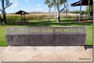 Marble Bar War Memorial