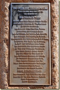 Sir Charles Todd and Overland Telegraph Memorial