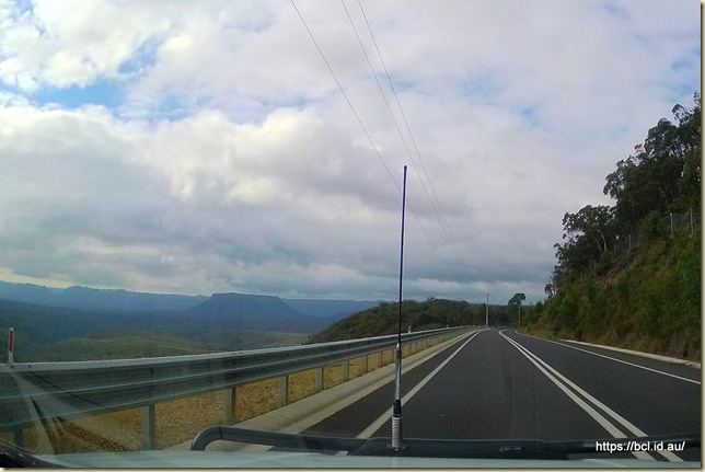 Blue Mountains in sight